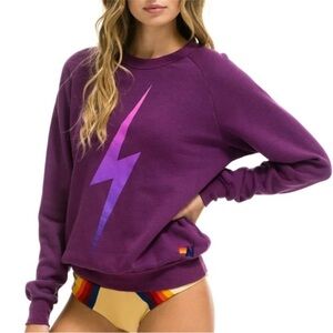 Aviator Nation Bolt Fade Sweatshirt Purple Orange
Size XL